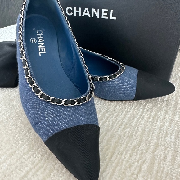 Chanel Blue and Black Women's Shoes